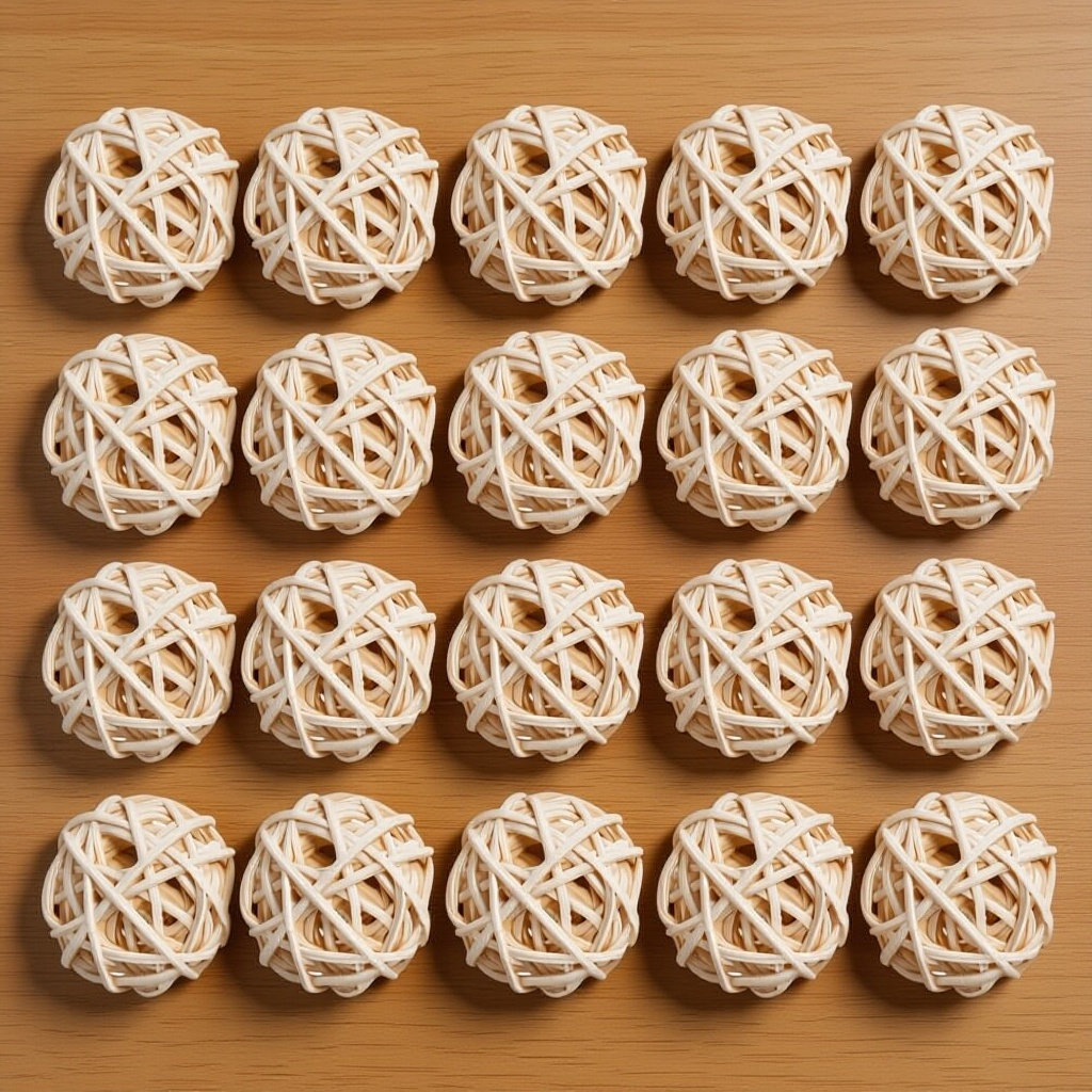 Home And You Fragrance Diffuser - 20 Peças de Bolas de Rattan