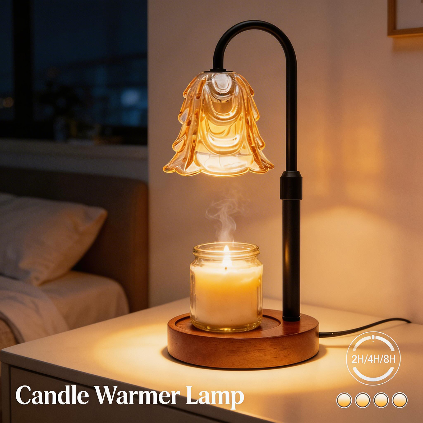 Home Fragrance Set - Lâmpada Aquecedora de Velas para Decoração