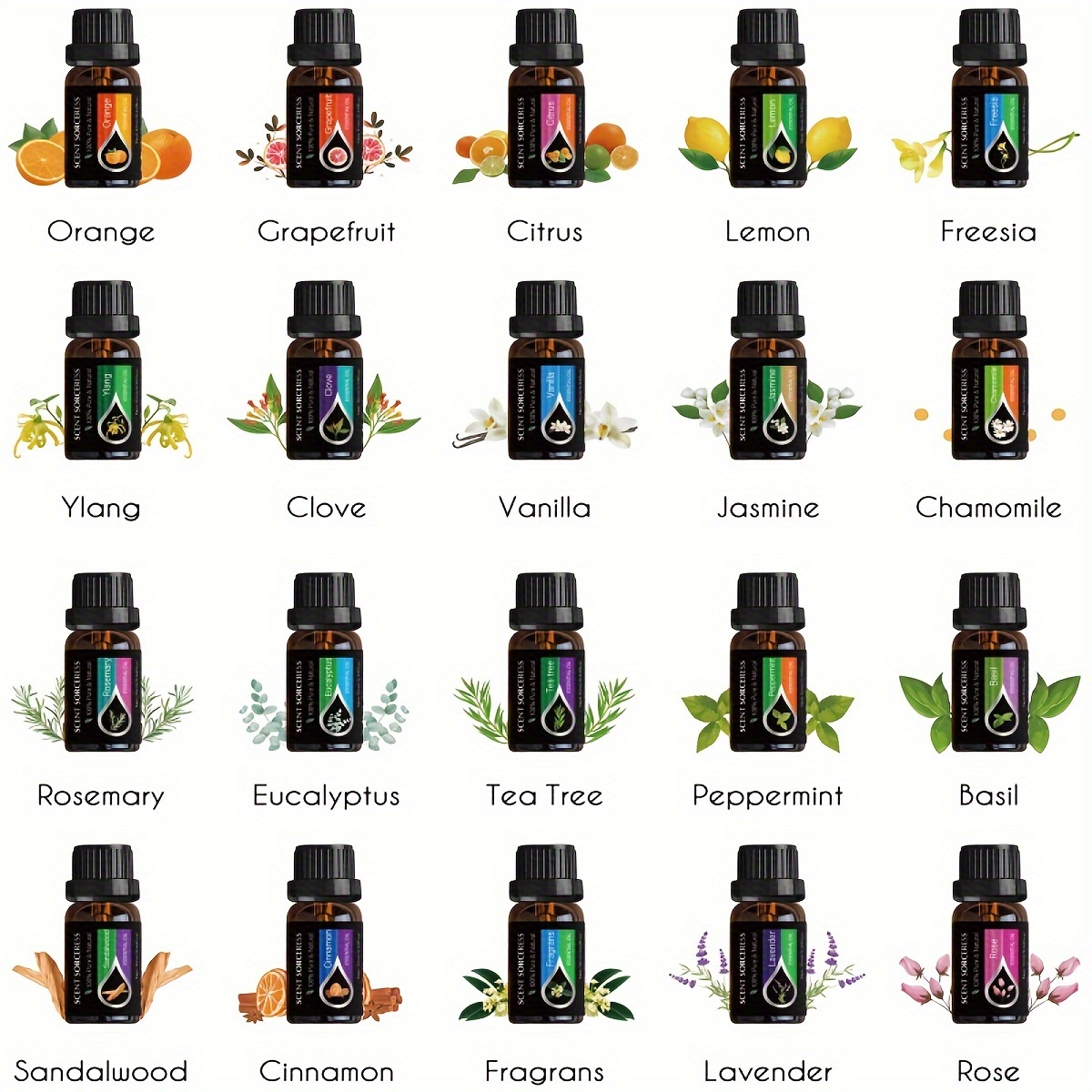 Conjunto de 20 Peças de Óleos  - Fragrance Oil Set avaliação e preço